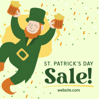 St. Patrick's Greeting Promo Sale Instagram Post Design
