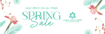 Sale of Spring Twitter header (cover) Image Preview