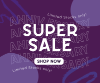 Cheerful Sale on Our Anniversary Facebook post Image Preview