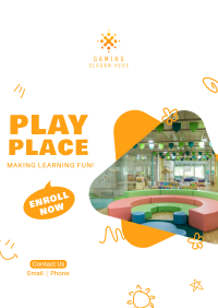 Play Place Post Flyer Design