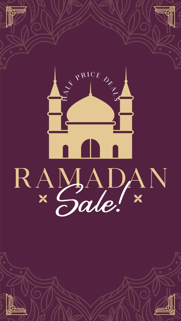 Blessed Ramadan Sale Instagram Story Design Image Preview