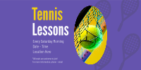 Tennis Lesson Twitter post Image Preview