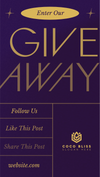 Generic Giveaway Instagram Reel Image Preview