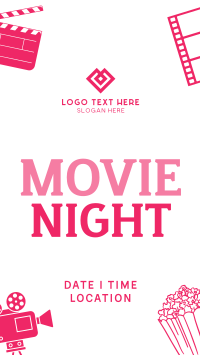 Cinema Movie Night TikTok Video Design