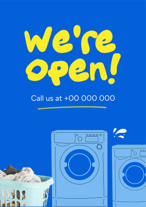 Laundry Opening Flyer Image Preview