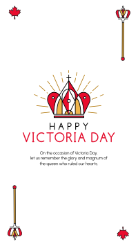 Happy Victoria Day Facebook Story Design