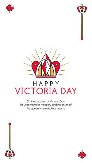 Happy Victoria Day Facebook story Image Preview