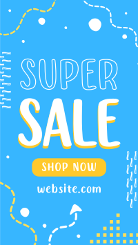 Quirky Super Sale YouTube Short Design