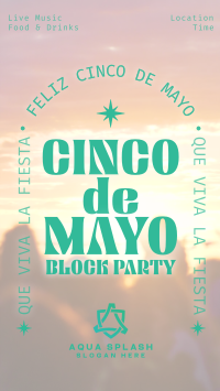 Cinco De Mayo Block Party TikTok Video Image Preview