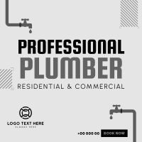 Professional Plumber Instagram post Image Preview