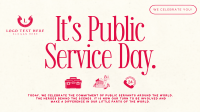 Minimalist Public Service Day Animation Preview