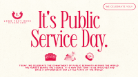 Minimalist Public Service Day Animation Image Preview