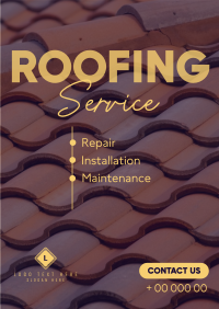 Modern Roofing Poster Design