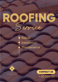 Modern Roofing Poster Image Preview