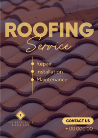 Modern Roofing Poster Image Preview