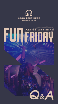 Friday Party Q&A Instagram story Image Preview