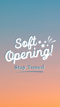 Soft Opening Launch Cute TikTok video Image Preview