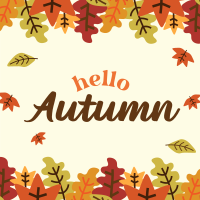 Hello Autumn Instagram Post Design