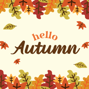 Hello Autumn Instagram post Image Preview