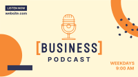 Business Podcast Facebook Event Cover Design