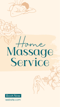 Home Massage Service Facebook Story Design