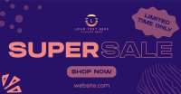 Modern Super Sale Facebook Ad Design
