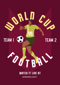 World Cup Football Player Poster Image Preview