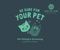 We Care For Your Pet Facebook Post Design