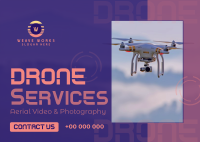 Drone Video and Photography Postcard Image Preview