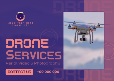Drone Video and Photography Postcard Image Preview