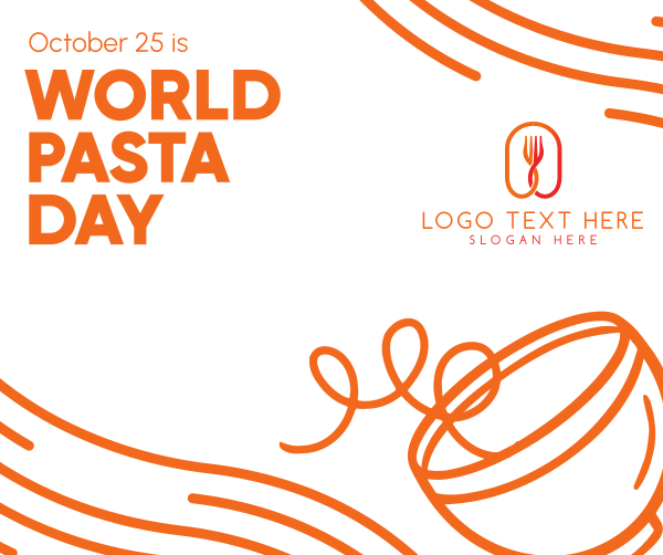 Quirky World Pasta Day Facebook Post Design Image Preview