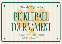 Pickleball Tournament Postcard Image Preview