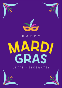 Festive Mardi Gras Flyer Image Preview