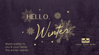 Minimalist Winter Greeting Video Image Preview