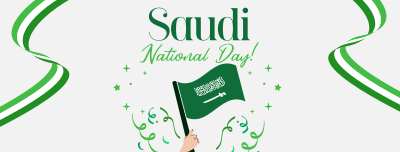 Raise Saudi Flag Facebook cover Image Preview