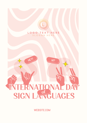 Sign Languages Day Celebration Flyer Image Preview