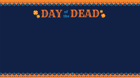 Festive Day of the Dead Zoom Background Image Preview