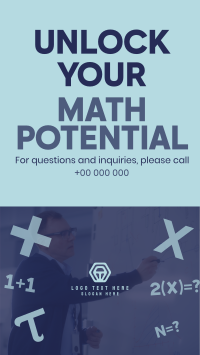 Minimalist Math Tutor Service TikTok Video Preview