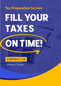 Fill Your Taxes Flyer Design