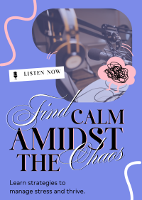 Find Calm Podcast Flyer Image Preview