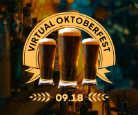 Virtual Oktoberfest Facebook Post Design