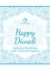 Fancy Diwali Greeting Poster Image Preview