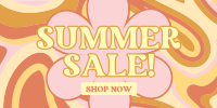Groovy Summer Sale Twitter post Image Preview