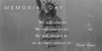 Always Remember Memorial Day Twitter post Image Preview