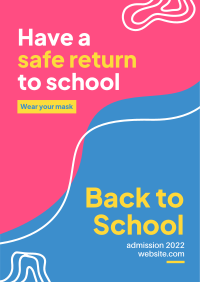Safe Return To School Poster Design