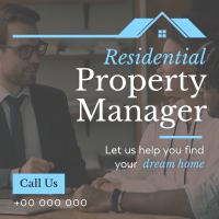 Property Manager at your Service Instagram Post Design