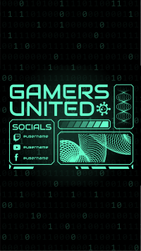 Gamers United Instagram story Image Preview