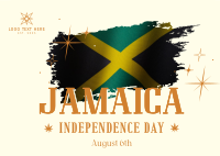 Modern Jamaica Independence Day Postcard Design