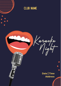 Karaoke Classics Night Flyer Design