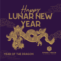 Lunar Year Chinese Dragon Instagram post Image Preview